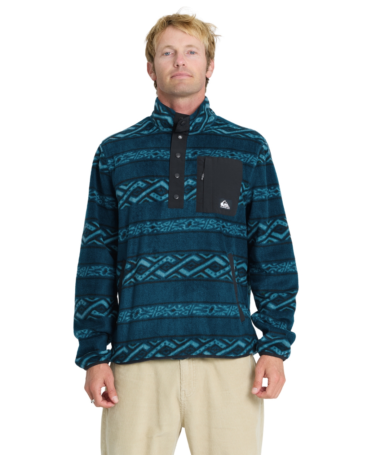 Quiksilver Men's Alpine Mock Neck Fleece Pullover