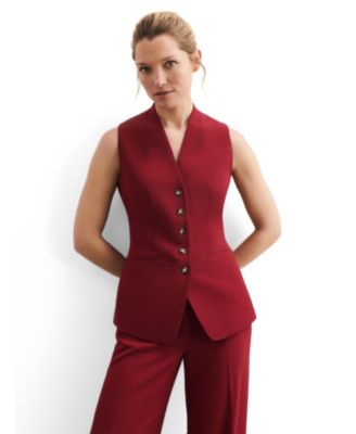 Women's Tailored Longline Hartley V-Neck Waistcoat