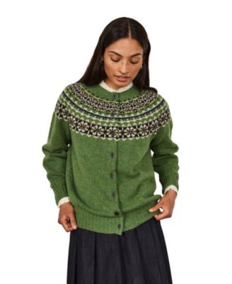Women's Highlands Fair Isle Crew Neck Cardigan