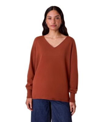 Women's Celtic and Co. British Geelong Relaxed V-Neck Sweater