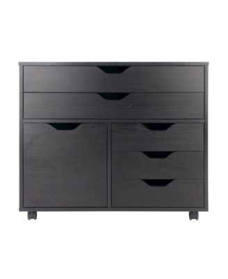 Black Office Storage Cabinet With Drawers