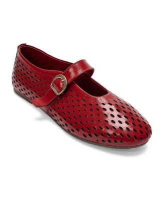 Forever and Always Shoes Women's Arian Leather Ballet Flat