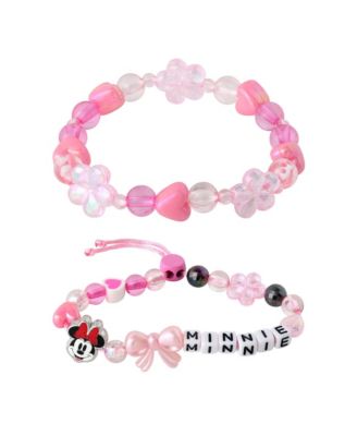 Children's Minnie Mouse Adjustable and Stretch Bracelets, 2-Piece Set