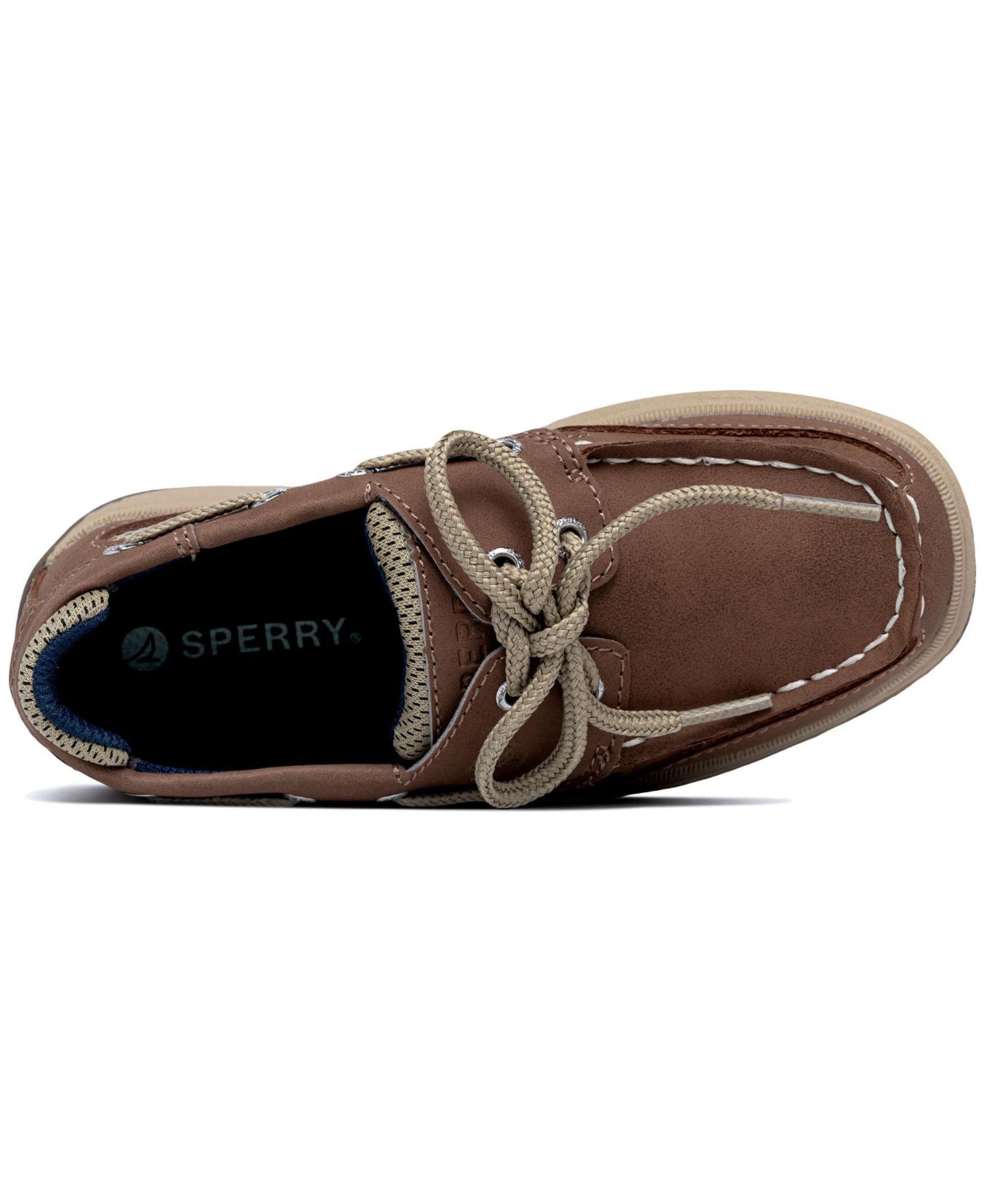 Туфли Sperry Lanyard Lace-Up Boat для мальчиков, цвет: Тёмный рыжевато-коричневый — фото 4