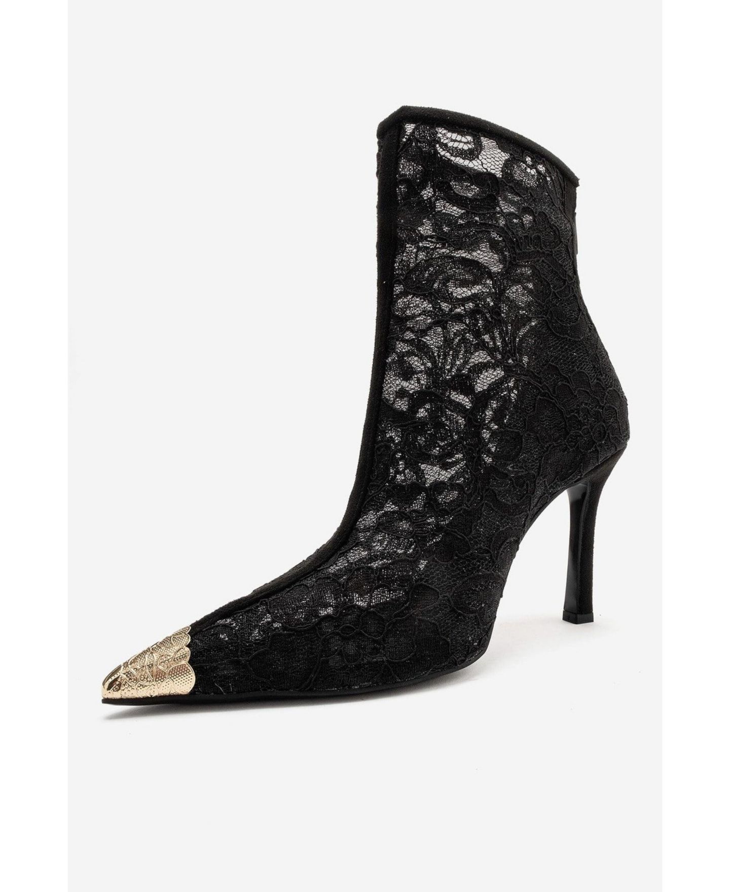 Женские ботинки Prologue Shoes Cliff Stiletto Pointed-Toe Lace, цвет: Чёрный — фото 6