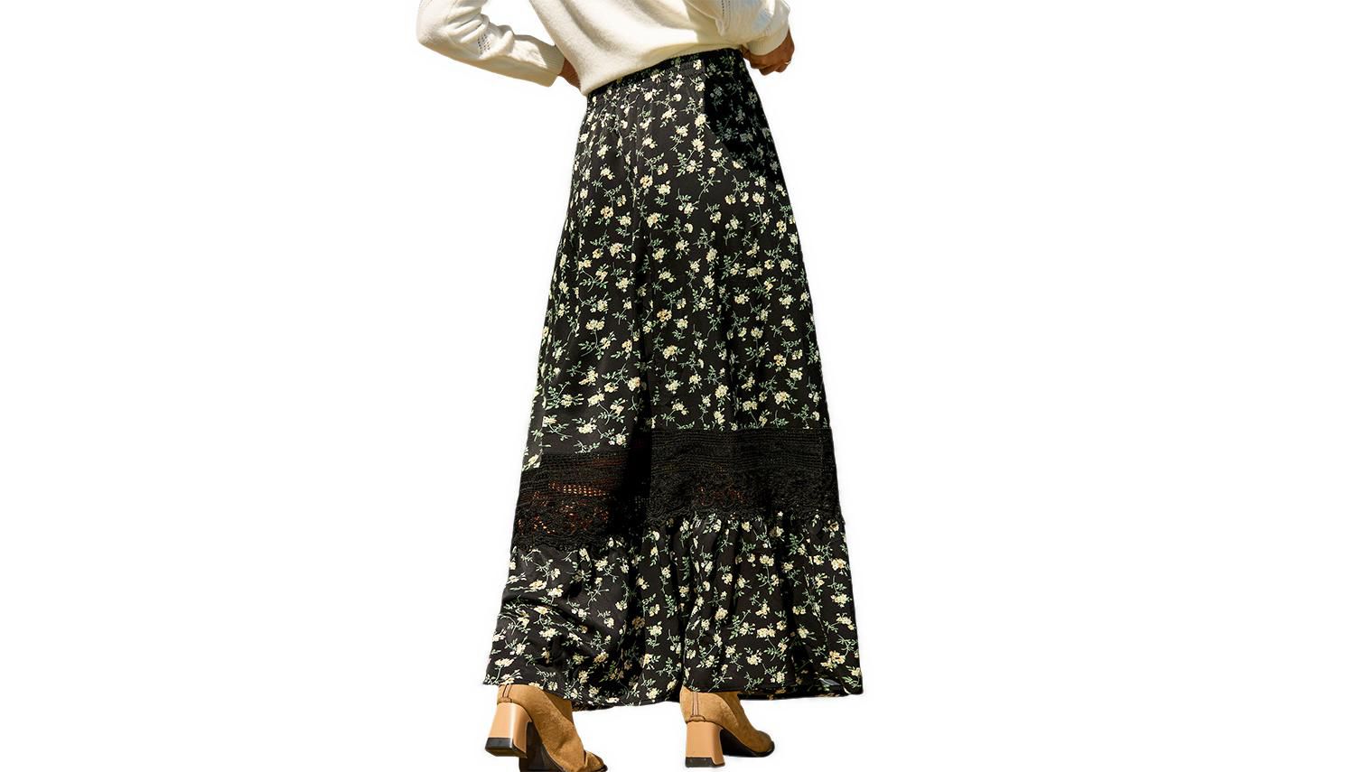 Women's Picked for You Maxi A-Line Lace Skirt