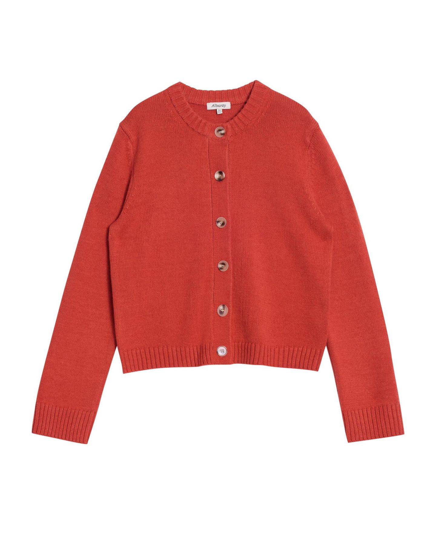 Женский кардиган Albaray Long-Sleeve Crew-Neck Button-Front, цвет: Оранжевый — фото 4