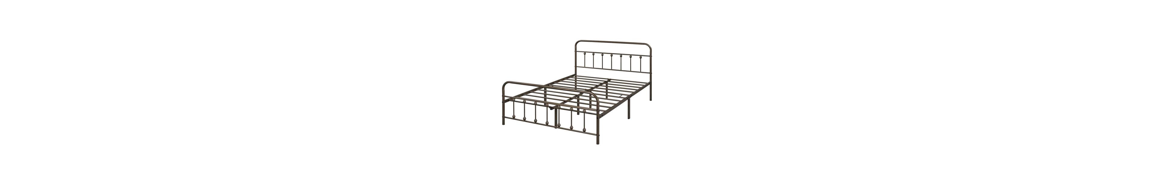 Slickblue Metal Bed Frame with Headboard and Footboard for Bedroom