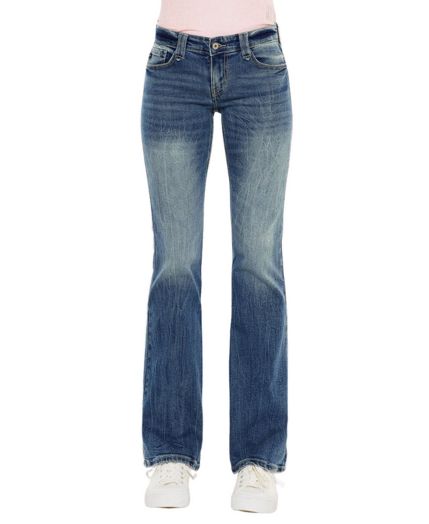 Juniors' Jewel Low-Rise Bootcut Jeans
