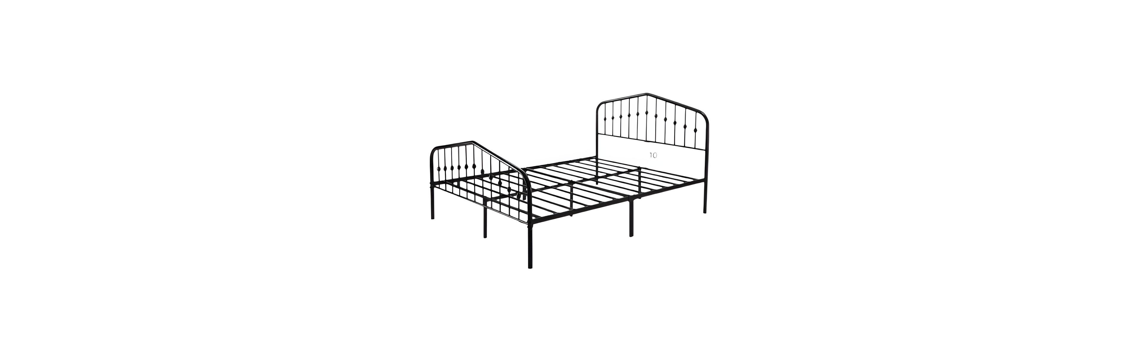 Slickblue Spindle Metal Platform Bed Frame with Headboard and Footboard
