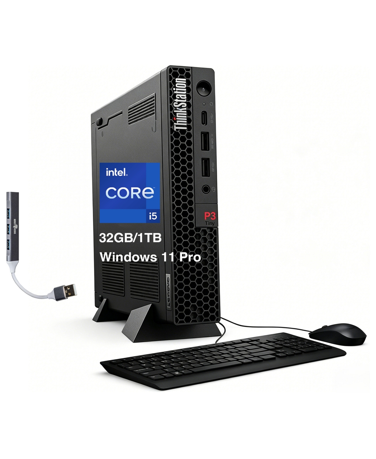 Lenovo ThinkStation P3 Tiny Mini Desktop (Intel i5-13500, 32GB DDR5, 1TB PCIe Ssd