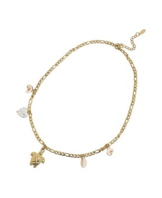 Women's Gold-Tone Beach Charm Necklace
