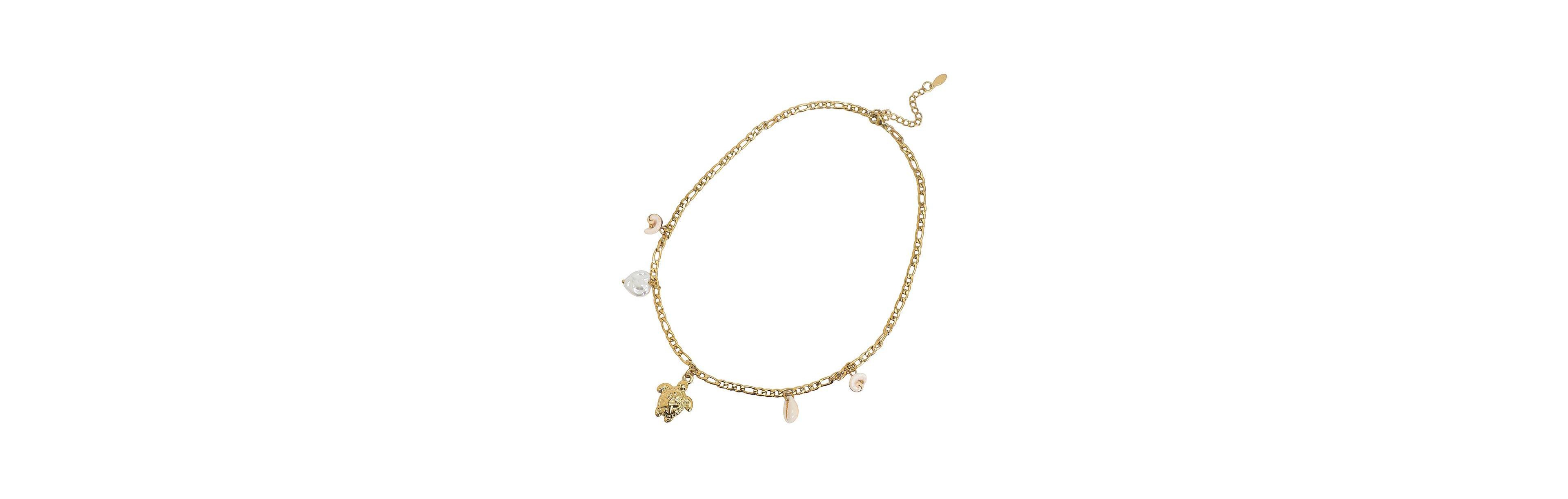 Sohi Women's Gold-Tone Beach Charm Necklace