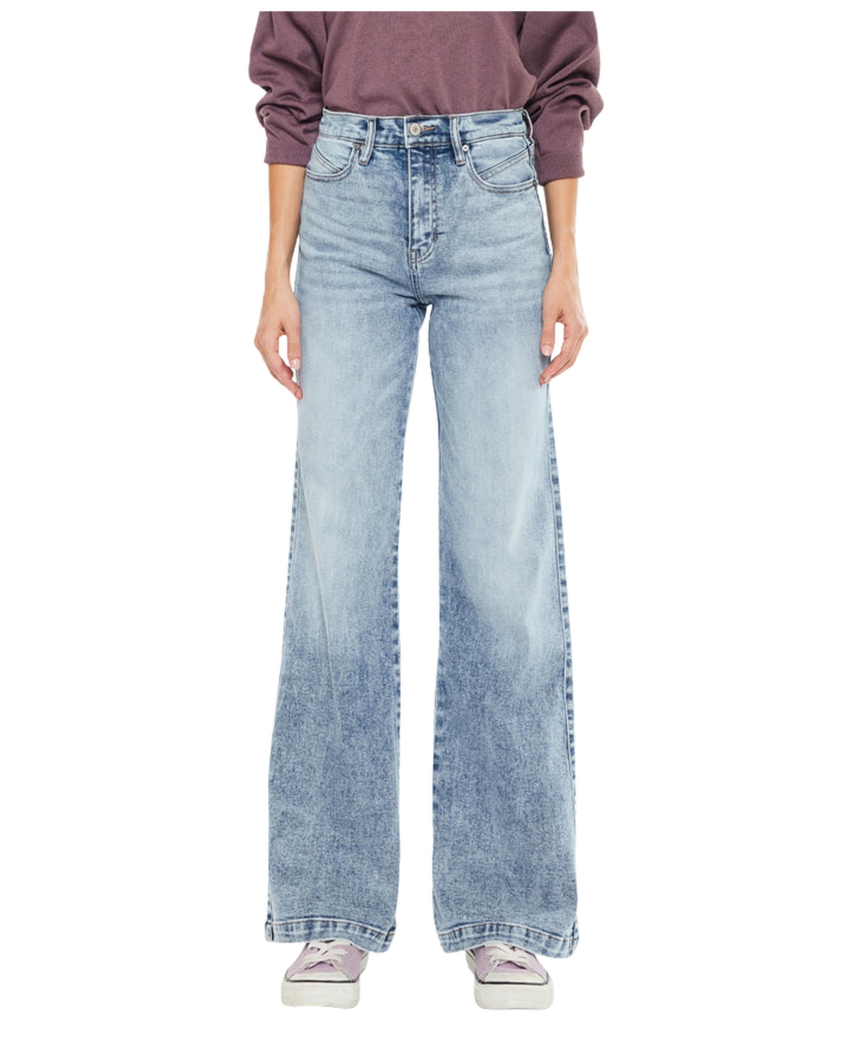KanCan Women's Roxana Ultra-High Rise 90's-Flare Jeans