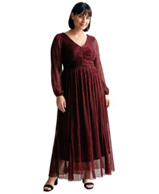 Women's Lucia Plisse Maxi Dress