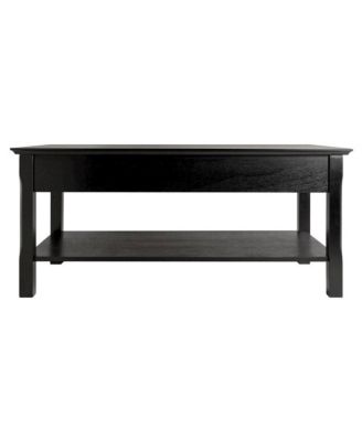 Coffee Table, Two Drawers, Open Shelf, Living Room Center Table