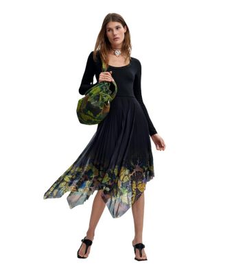 Women's Long-Sleeved Midi Dress