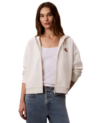 Women's Monogram Brushed French Terry Full-Zip Hoodie