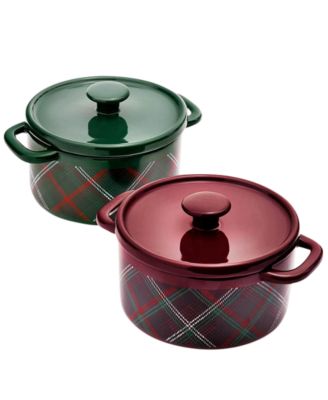 Holiday Ceramic 2-Piece Cocottes Set
