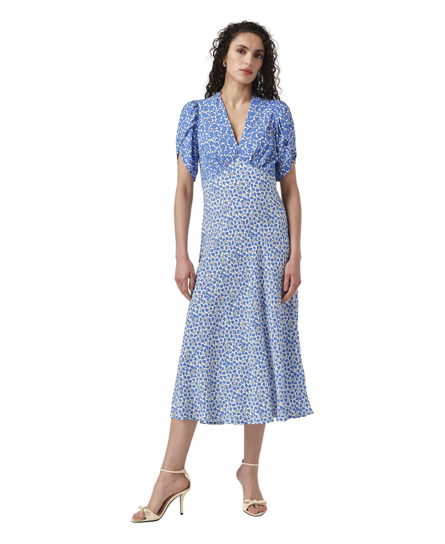 Women's Faye Floral Empire-Waist Midi Dress