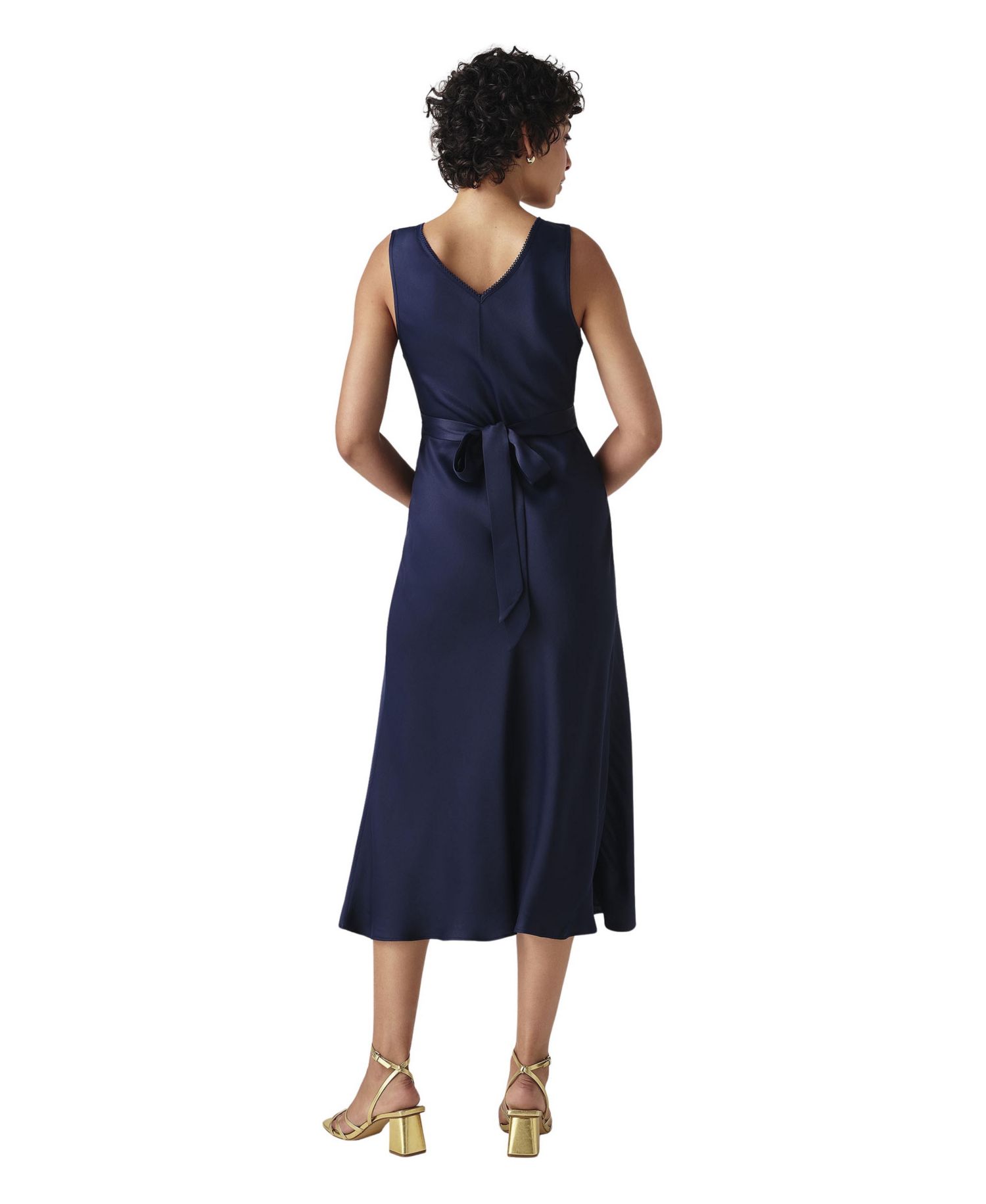 Women's Alessia V-Neck Empire-Waist Midi Dress