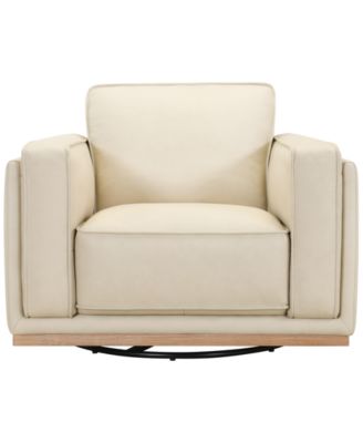 Baymont 42" Genuine Leather Swivel Chair