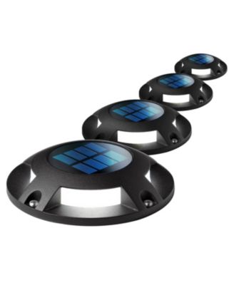 Secure Solar LED Deck Lights, IP67 Waterproof Outdoor Pathway Lights - 12 Pack