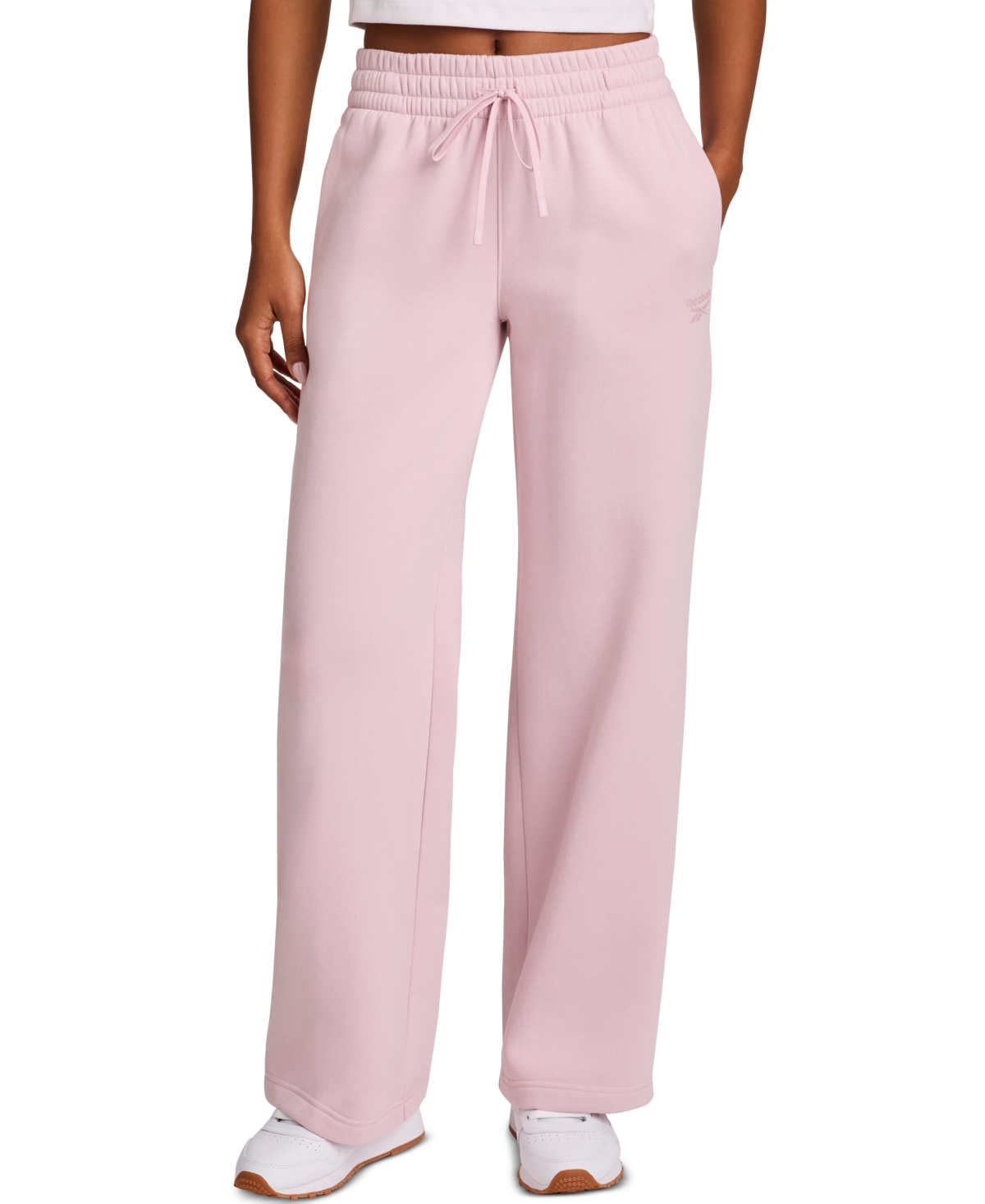 Reebok Women's Tonal Wide Leg Sweatpants - Elemental Pink