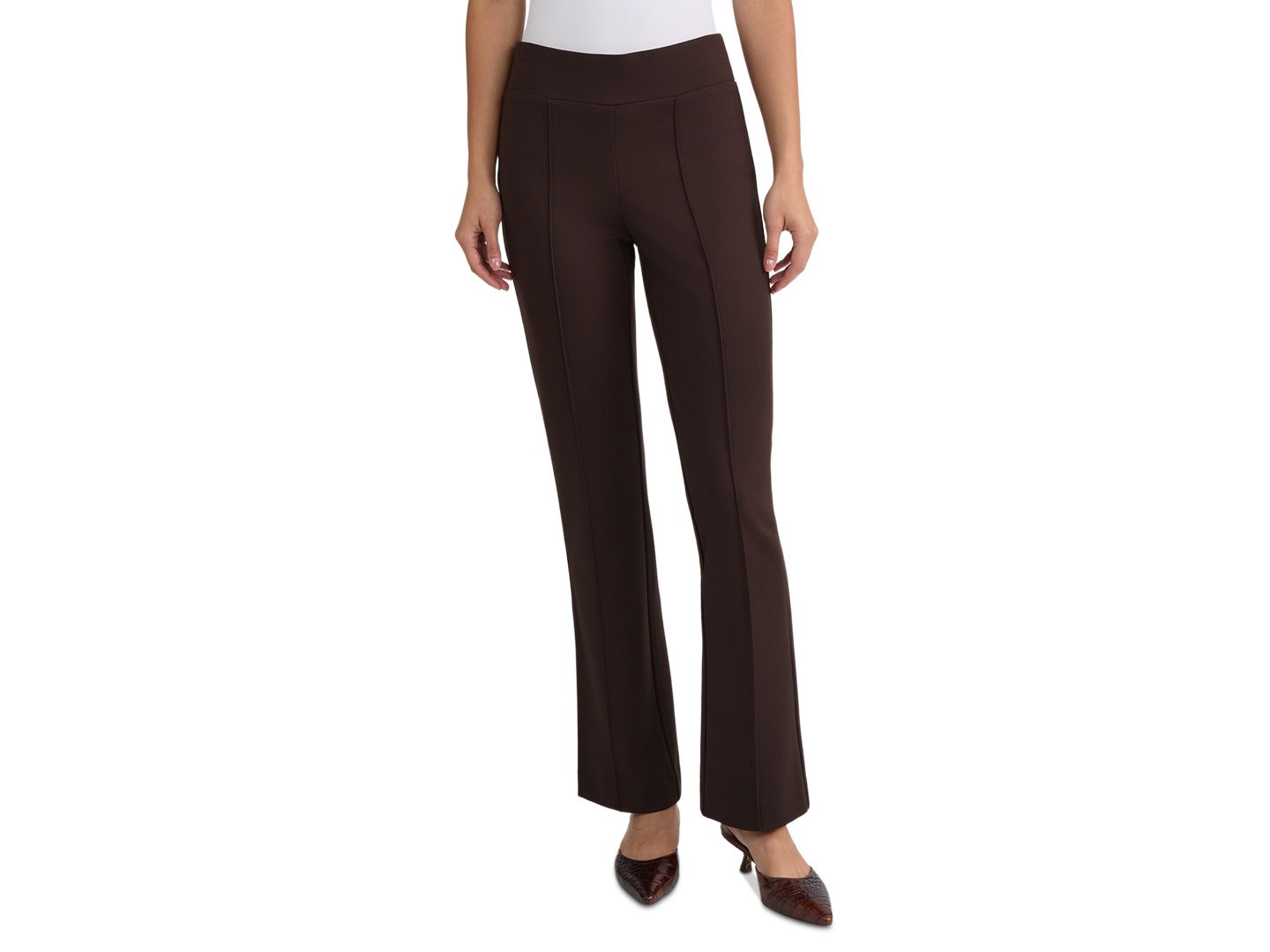 Женские брюки Jones New York Serenity Pintuck Trousers, цвет: Кофейный — фото 1