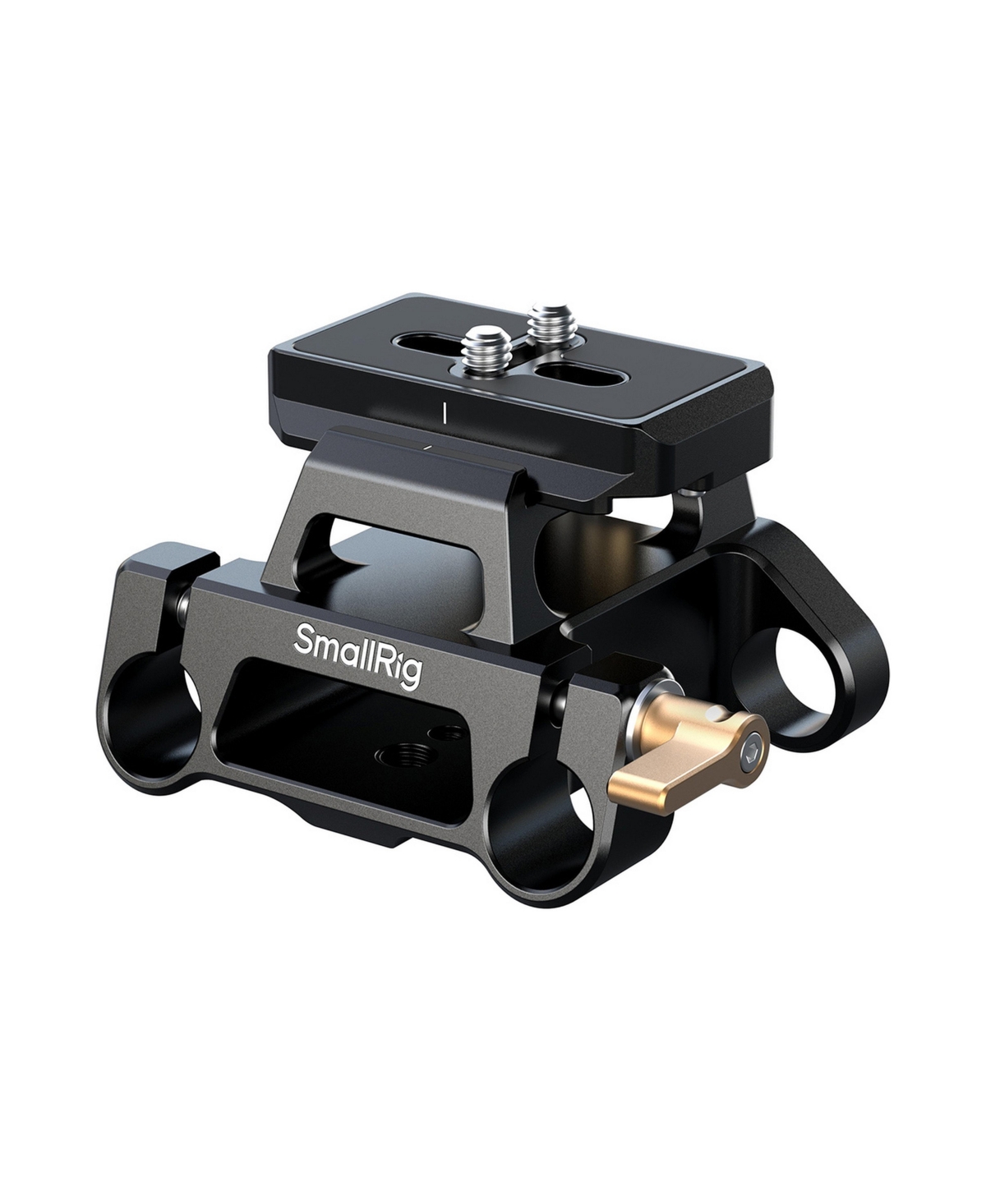 SmallRig 5365 Arca-Swiss Quick Release 15mm Dual Rod Mount Plate Kit - Black