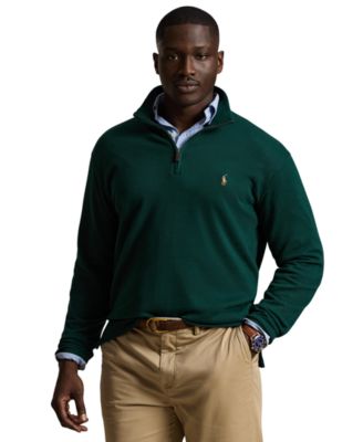 Men's Big & Tall Estate-Rib Quarter-Zip Pullover Sweater