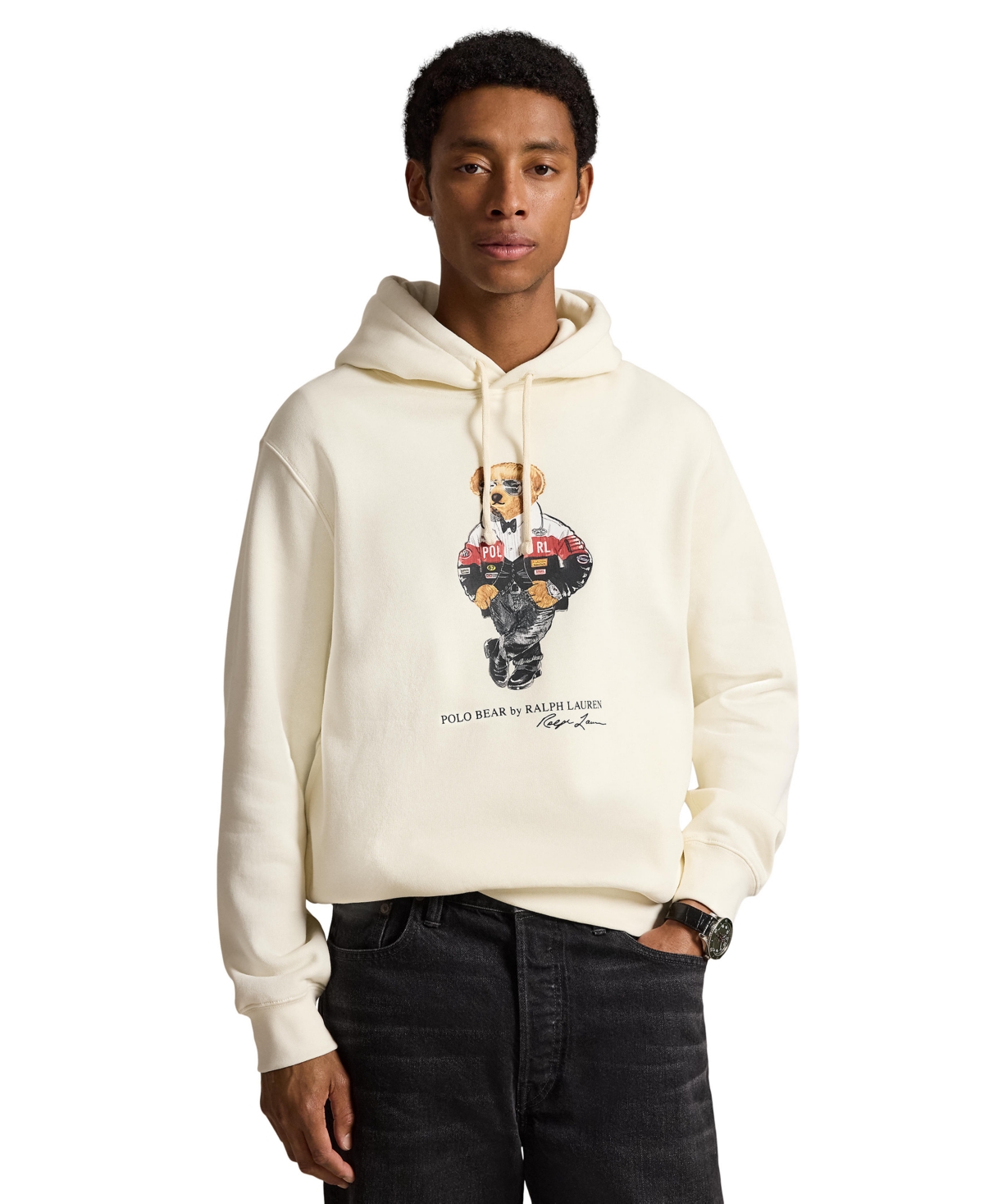 Polo Ralph Lauren Men's Bear Long-Sleeve Graphic Hoodie