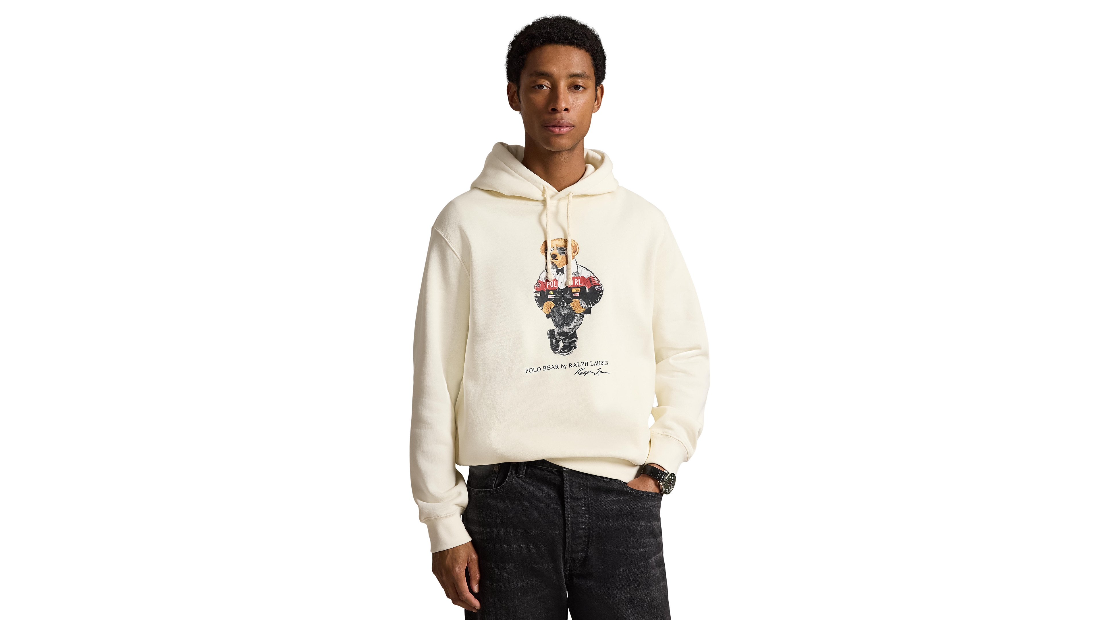 Polo Ralph Lauren Men's Bear Long-Sleeve Graphic Hoodie