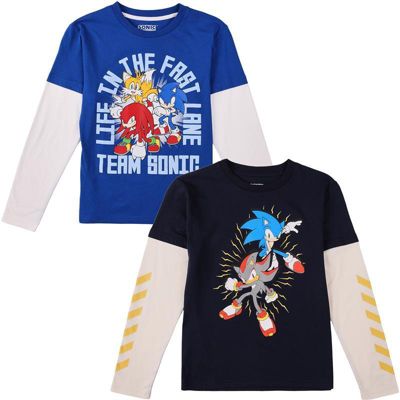 Boys' 4-20 Long-Sleeve Graphic T-Shirts, 2-Pack