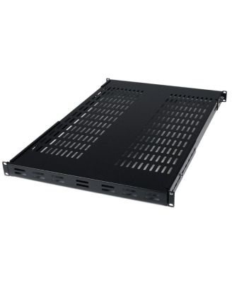 1U Adjustable Mounting Depth Vented Rack Mount Shelf