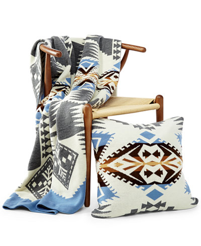 Pendleton Silver Bark Knit Throw and Decorative Pillow Collection