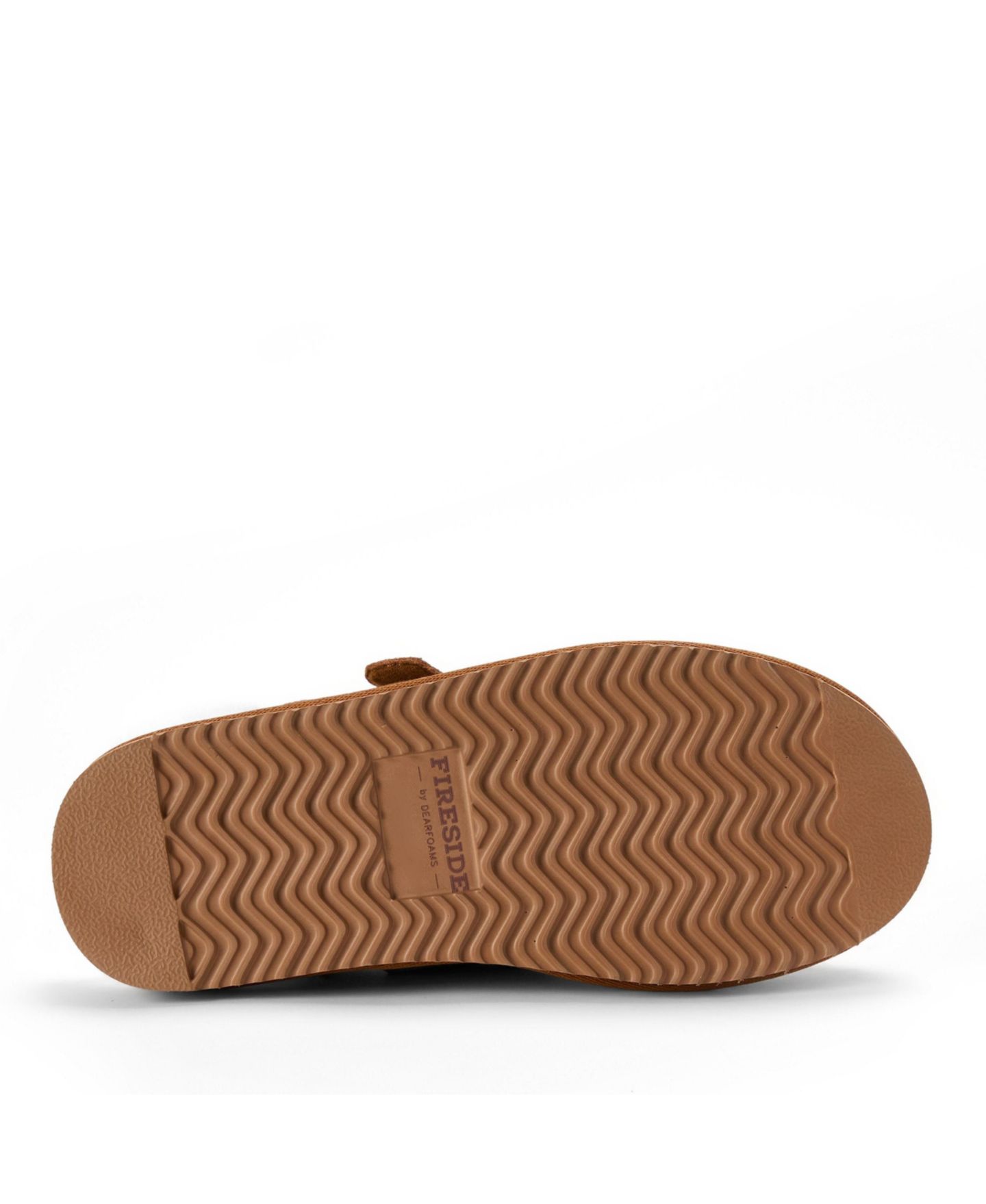 Женские тапочки Dearfoams Maitland Genuine Suede Genuine Shearling Buckle Slippers, цвет: Каштановый — фото 4