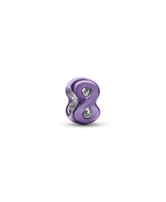 Sterling Silver Purple Infinity Mini Charm