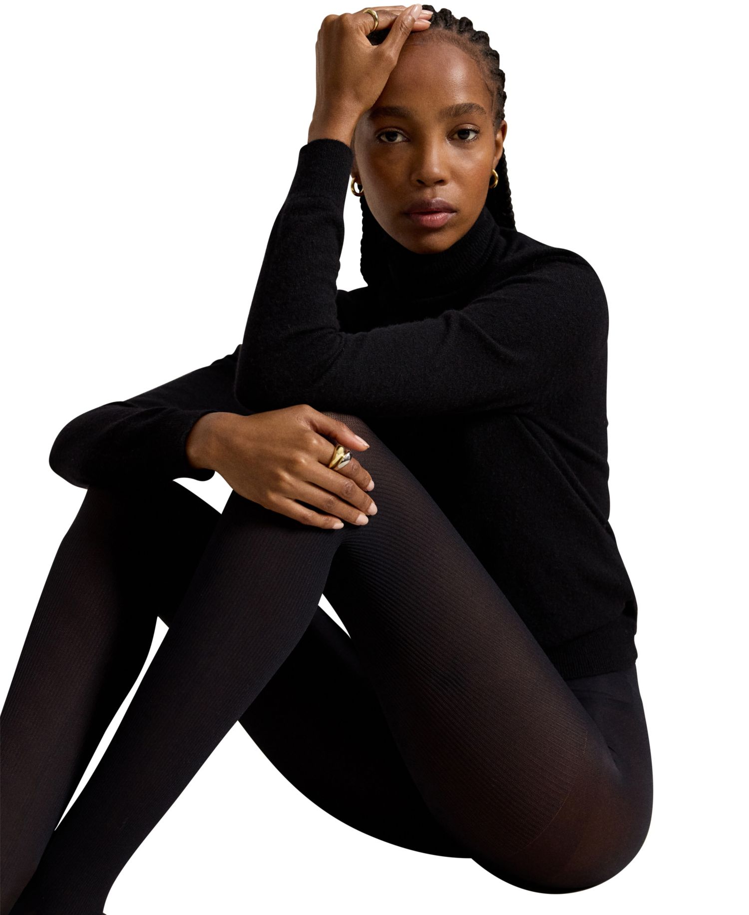 Women's Rib Semi-Sheer 60 Denier Tights