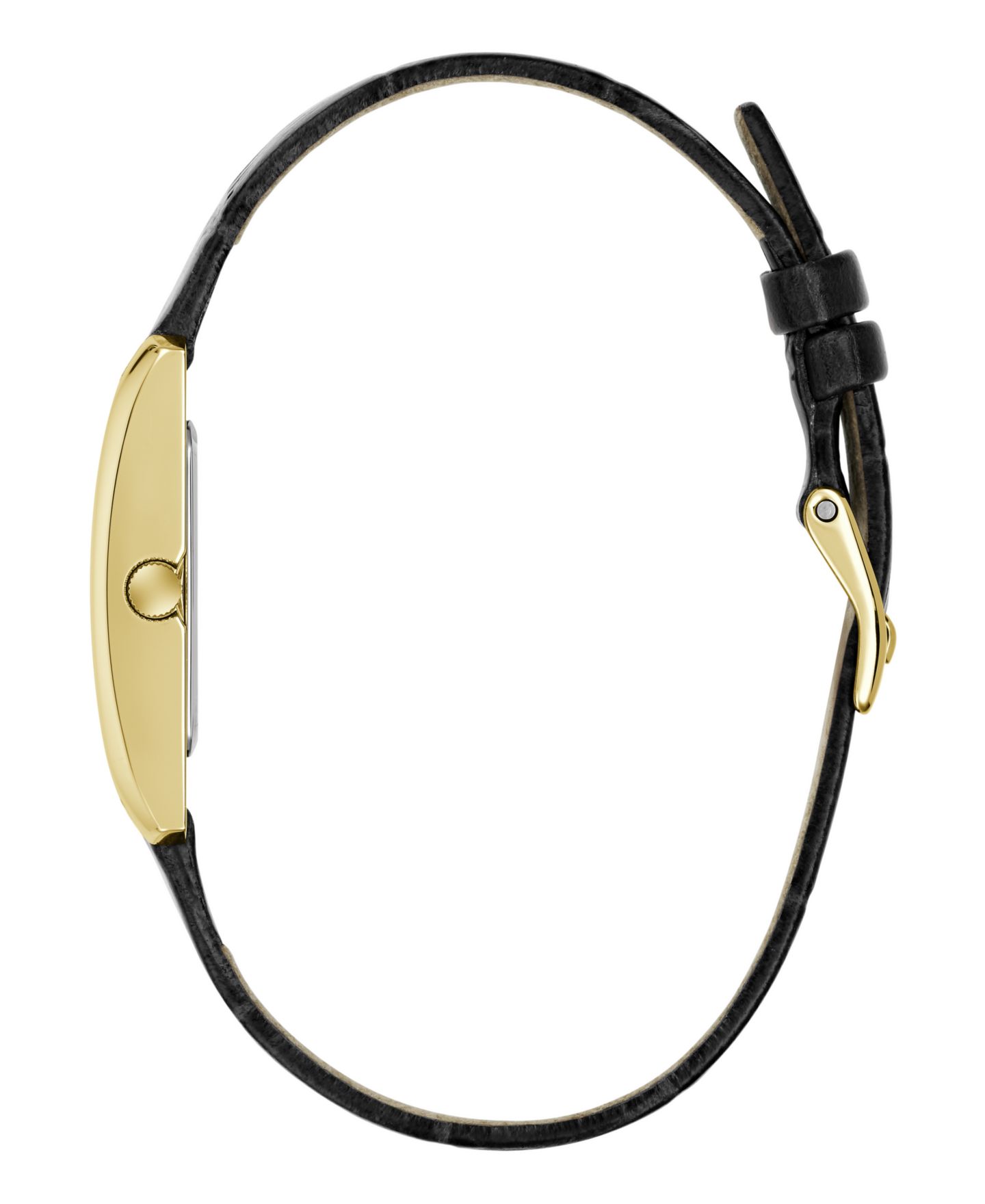 Женские часы GUESS Quartz Analog Black Leather 18mm — фото 2