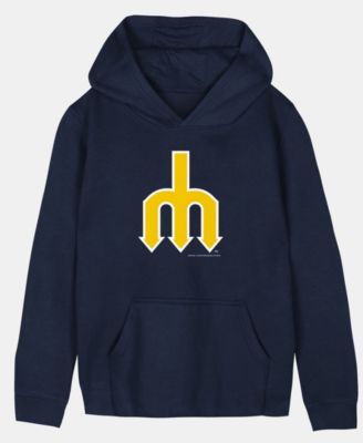 Toddler Navy Seattle Mariners Retro Logo Hoodie