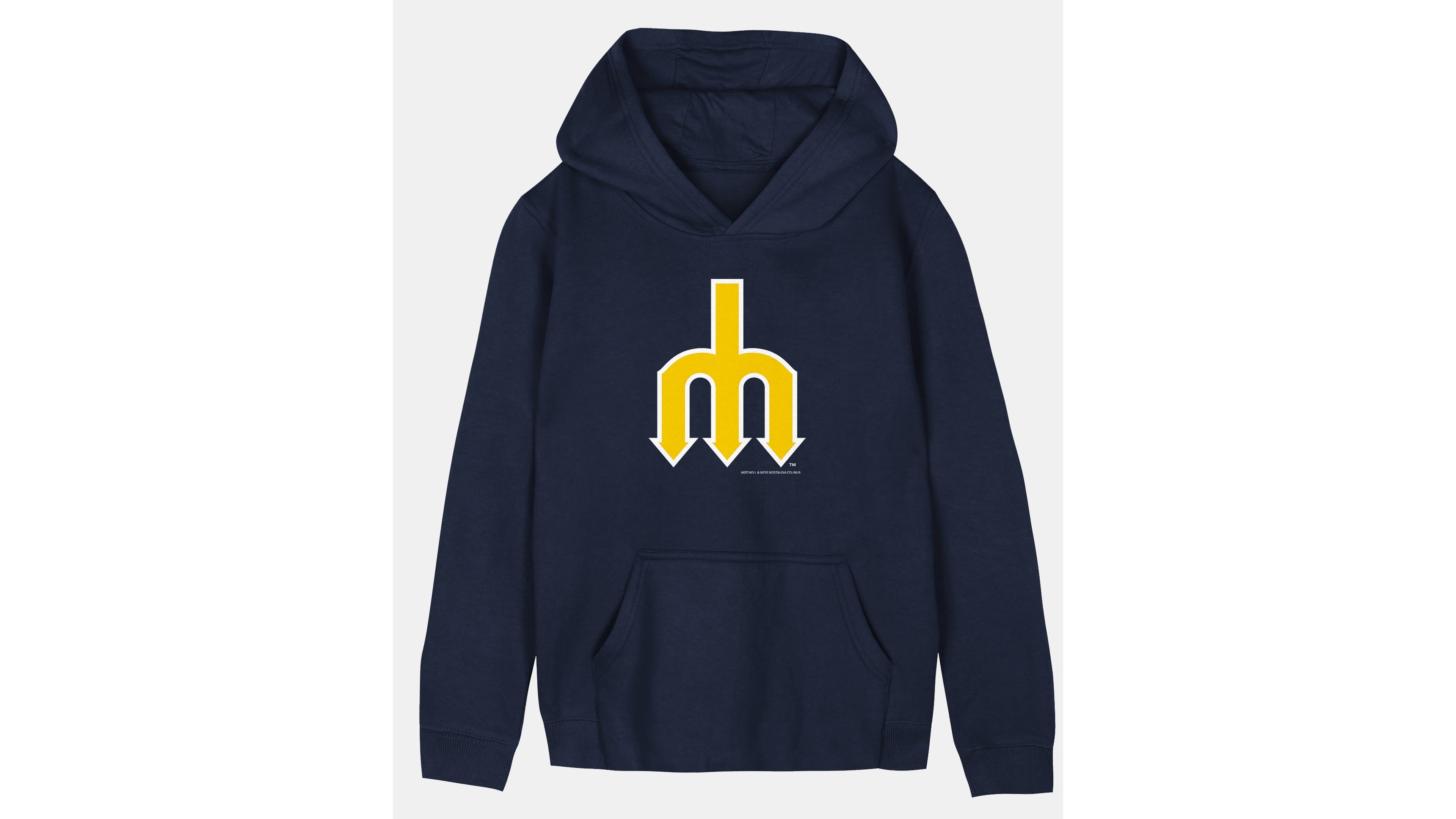 Toddler Mitchell & Ness Navy Seattle Mariners Retro Logo Hoodie