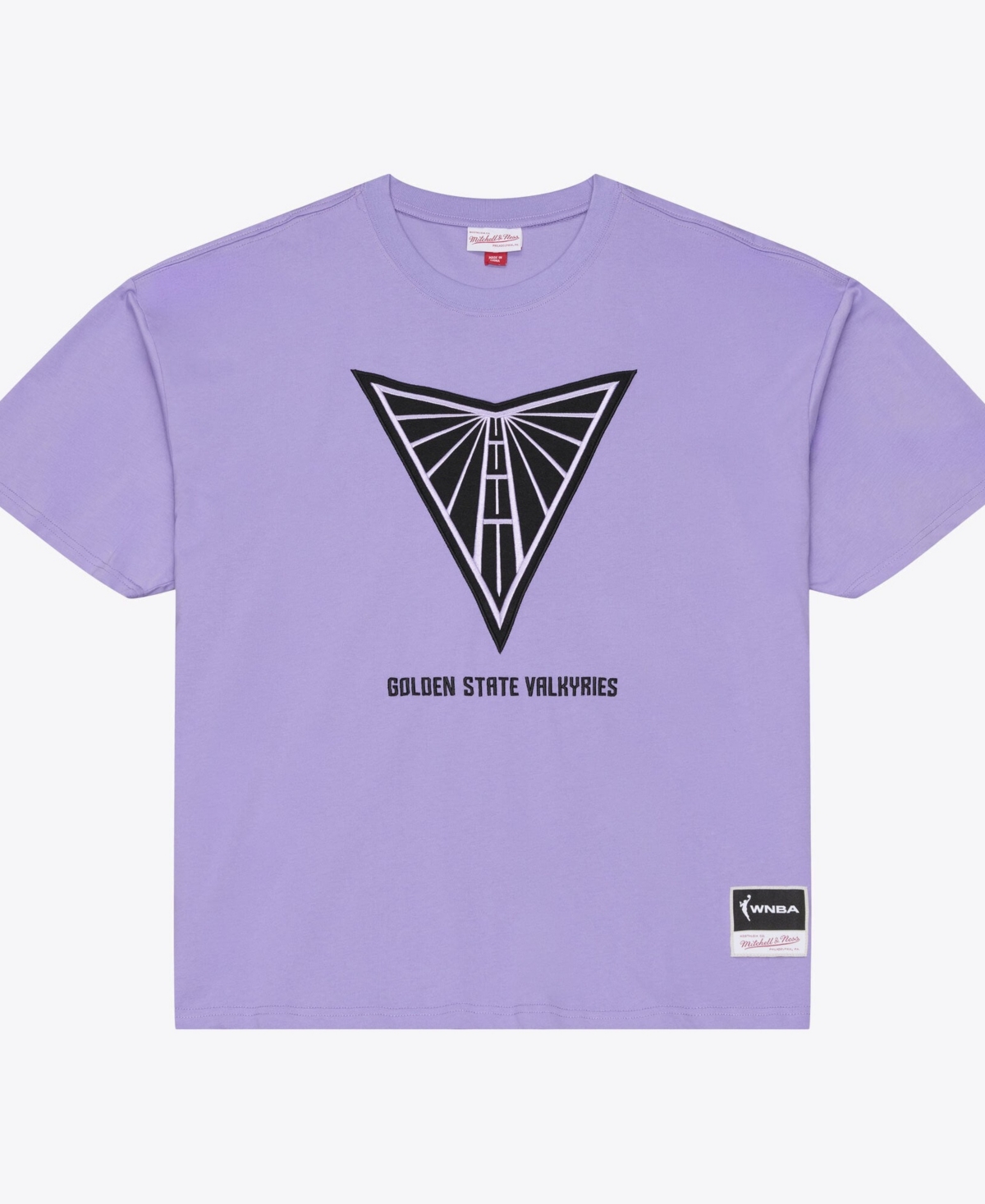 Mitchell & Ness Men's Purple Golden State Valkyries Logo Boxy T-Shirt