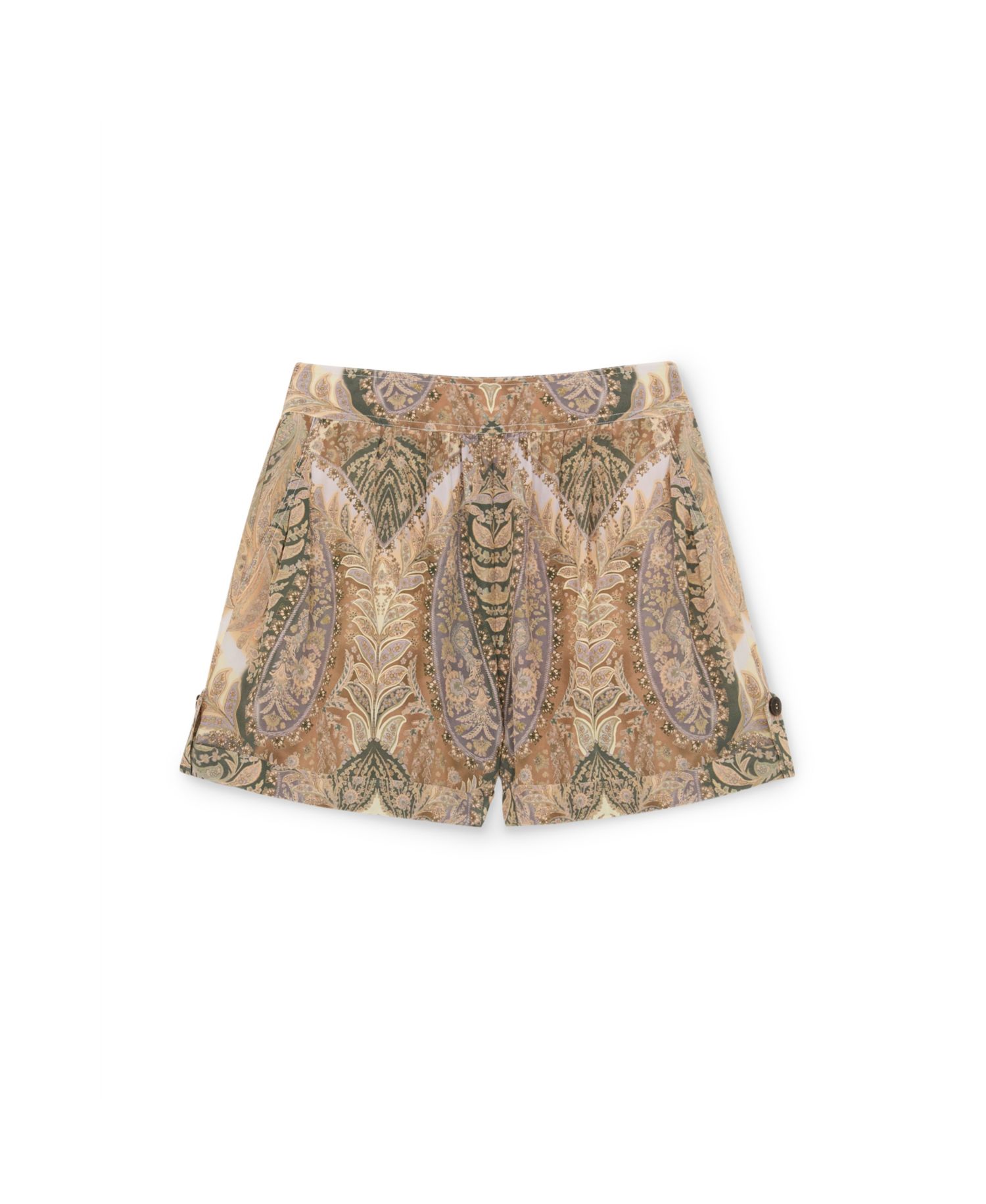Women's Neave Paisley-Print Mid-Rise Shorts, 1-1/2" Inseam