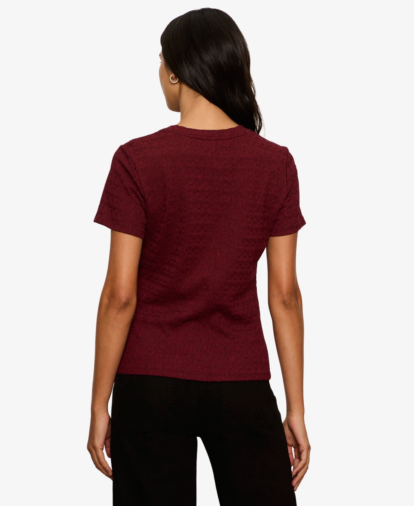 Женская футболка Sanctuary Petite Icon Crewneck Short-Sleeve, цвет: Бордо — фото 7