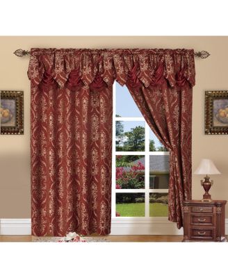 Set of 2 Penelope Jacquard Look Curtain Panels - 54" W x 84" L
