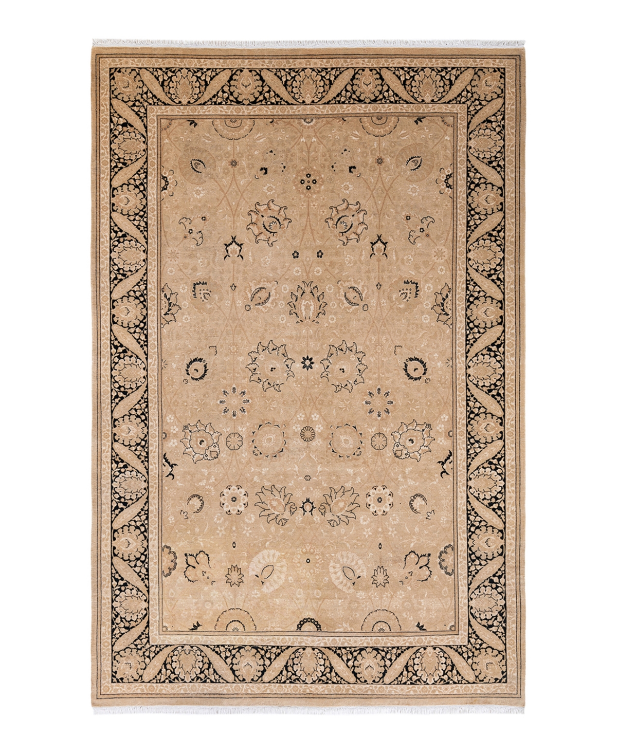 Adorn Handwoven Rugs Mogul M1463 6'3" x 9'5" Area Rug - Beige