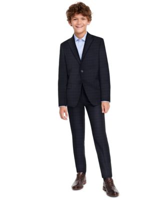 Boys' 8-20 Shadow Che Slim-Fit Two-Button Jacket and Pants, 2-Piece Set