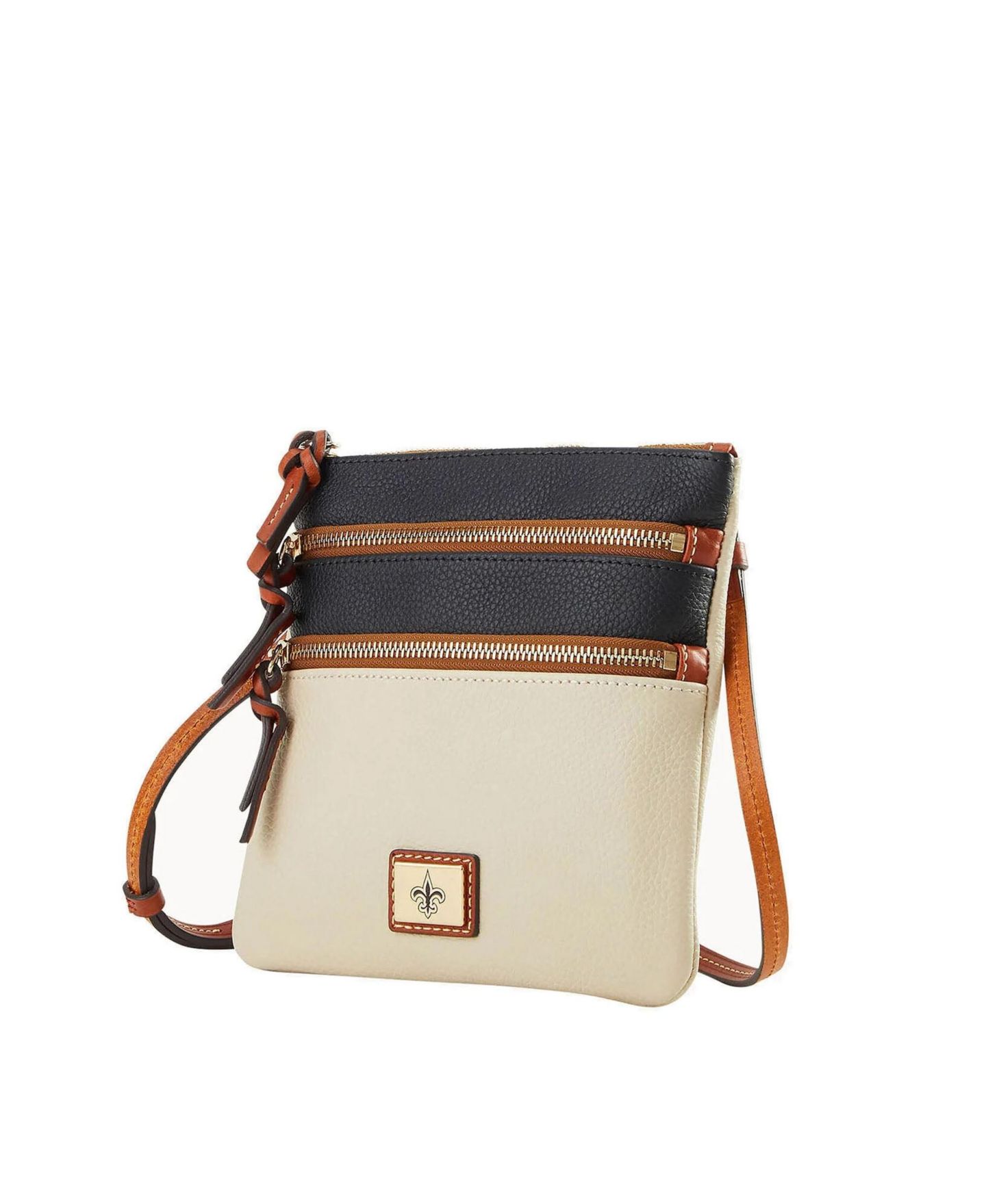 Женская сумка Dooney & Bourke New Orleans Saints Team Logo Halftime Triple Zip Crossbody — фото 2