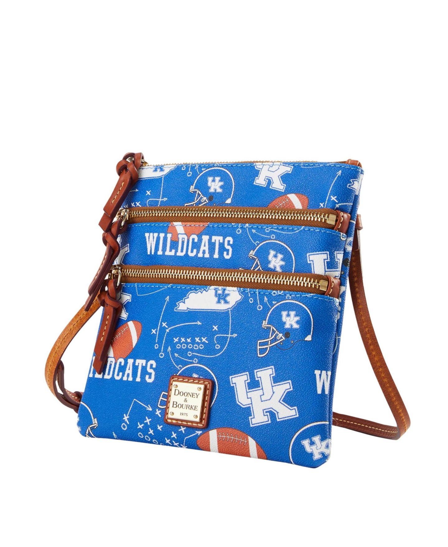 Женская сумка Dooney & Bourke Kentucky Wildcats Football Halftime Triple Zip Crossbody — фото 2